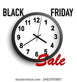 Special offer timer icon. Hourly chat message. Discount. Vector illustration