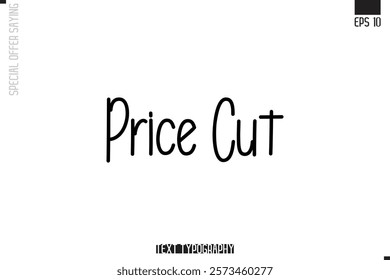 Special Offer Typography Text Script Lettering Design Price Cut