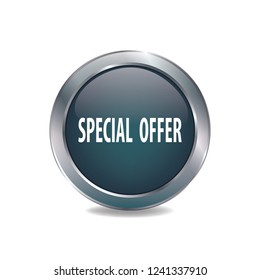 Special offer vector button, web design element