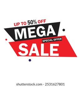 Special offer vector design template, Sale Banner tag, special offer discount label, Limited time special offer banner for marketing promotion, retail, store, Mega sale