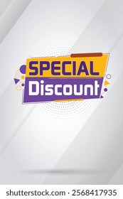 Special offer vector design template. Banner sale tag. Special deal limited time offer. 