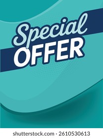 Special offer vector design template. Banner sale tag. Special deal limited time offer. 