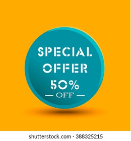 Special offer vector icon