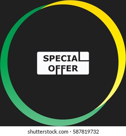 Special offer vector  icon