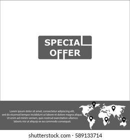 Special offer vector  icon.