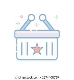 Special Offer Vector illustration. Filled Outline Color Icon.
