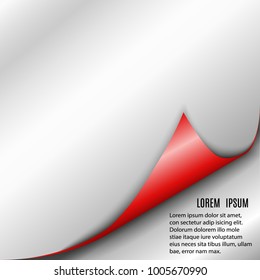 Special offer vector ribbon. Banner sale tag.Collection of colorful papers with a curl. 