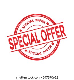 Special offer vector stamp