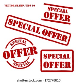 Special Offer Vector Stamps Set