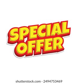 Oferta especial Símbolo de Vector descuento