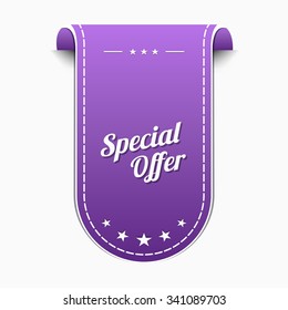 Special Offer Violet Vector Icon Design