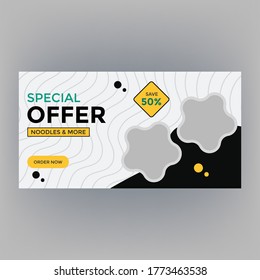 Special offer web banner design template.