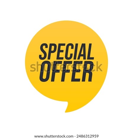 Special Offer yellow colored. Discount label. Big sale special offer. end of season special offer banner, Discount, Percentage, advertising campaign, mega sale, upto off, clearance, promotion, vector
