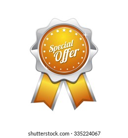 Special Offer Yellow Vector Icon Design
