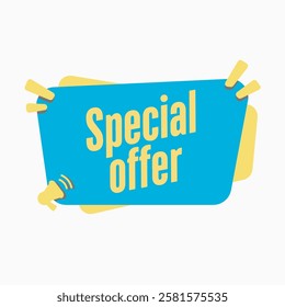 Special offer_ blue and white colours ,big sale, discount ,end of year sale