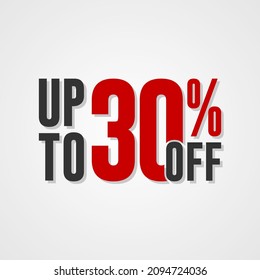 Special offers up to 30 percent off, banner templates, special offer sales promotions. vector template illustration