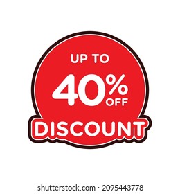 Special offers up to 40 percent off, banner templates, special offer sales promotions. vector template illustration
