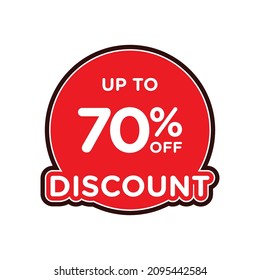 Special offers up to 70 percent off, banner templates, special offer sales promotions. vector template illustration