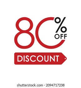 Special offers up to 80 percent off, banner templates, special offer sales promotions. vector template illustration