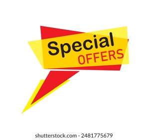 oferta especial Anuncio , formato de Vector, etiquetas de ventas, diseño de marketing, Diseño gráfico