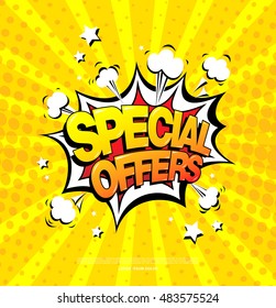 Special offers speech bubble design