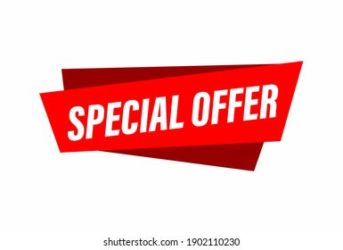 Special Offers Web Banner Icon Label Vector
