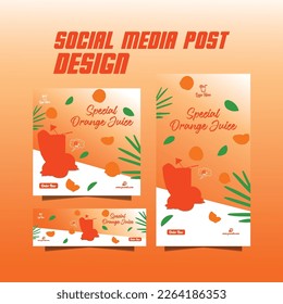 special orange fruit juice drinks flyer or drink menu promotion flyer template design