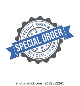 Special Order Letter Rubber Stamp Template Design