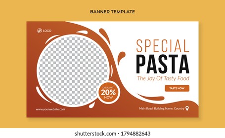 Special pasta food banner template