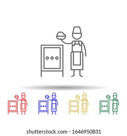 Special plate, restaurant multi color style icon. Simple thin line, outline vector of Restaurant icons for ui and ux, website or mobile application