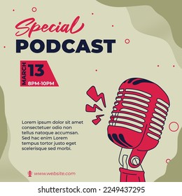 Special Podcast Ad for Social Media Advertisement.