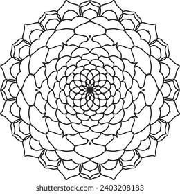 Pasos editables de diseño de vector de Mandala interior premium especial 
