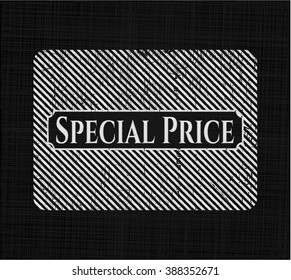 Special Price chalk emblem written on a blackboard