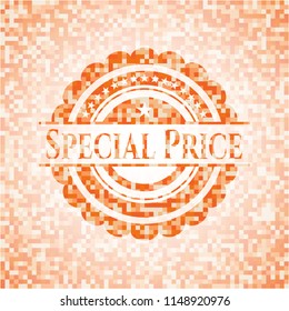 Special Price orange mosaic emblem