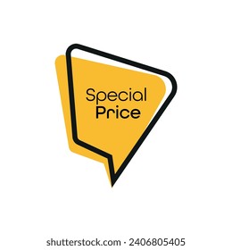 special price sign on white background