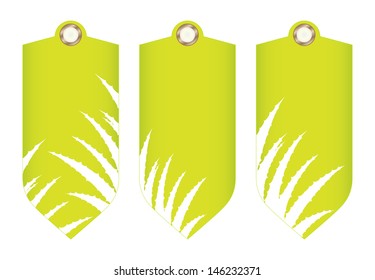 special price tag with aloe vera design