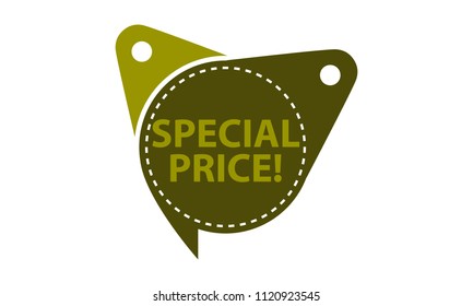 Special Price Tag Template Isolated