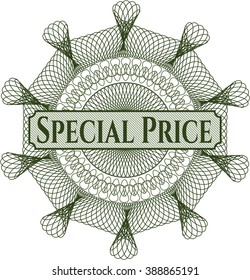 Special Price written inside rosette