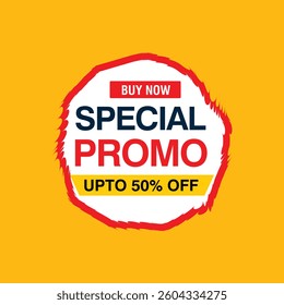 Special Promo discount voucher tag offer sign price promotion banner social media graphic design
