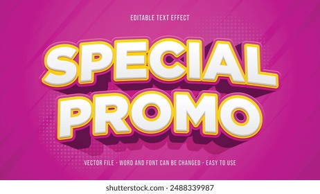 Special promo editable text effect