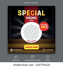 special promo simple social Media  Post template