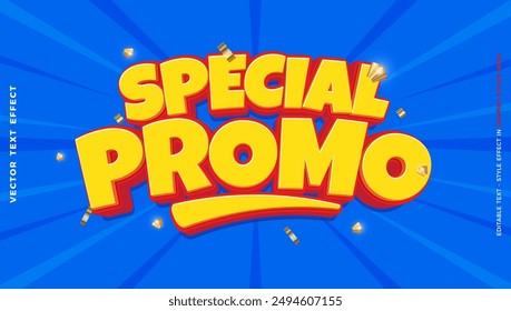 Special promo text editable three dimension text effect 3d style