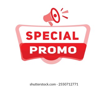 Elemento de Vector promocional especial para Plantilla de publicidad moderna de Anuncio o Sitio web. Diseño del cartel o del icono, concepto del negocio.