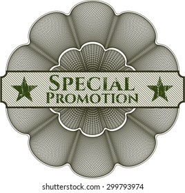 Special Promotion abstract rosette