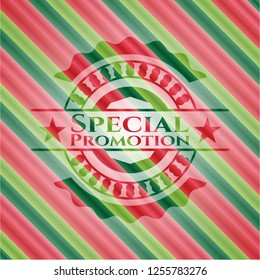 Special Promotion christmas style emblem.