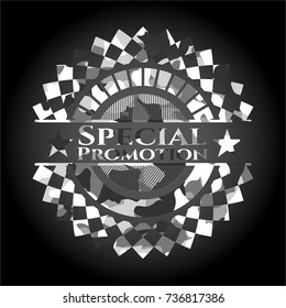 Special Promotion grey camouflage emblem