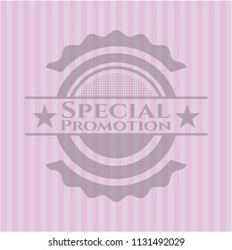 Special Promotion pink emblem