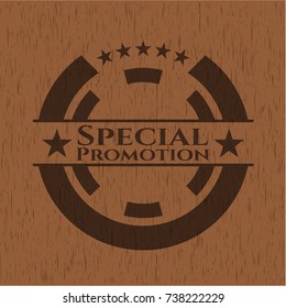 Special Promotion realistic wood emblem