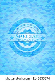 Special Promotion sky blue mosaic emblem