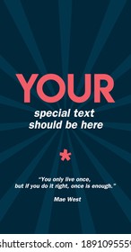 Special proposal deep blue and red color banner 
